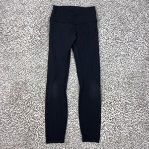 Lululemon Pants Womens 4 Black Ankle Leggings Yoga Gym Workout Sport Athletic